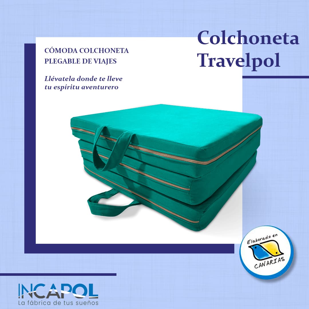 Colchoneta plegable para viajes - TravelPol creada por Incapol